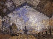 Claude Monet Saint-Lazare Station oil painting artist